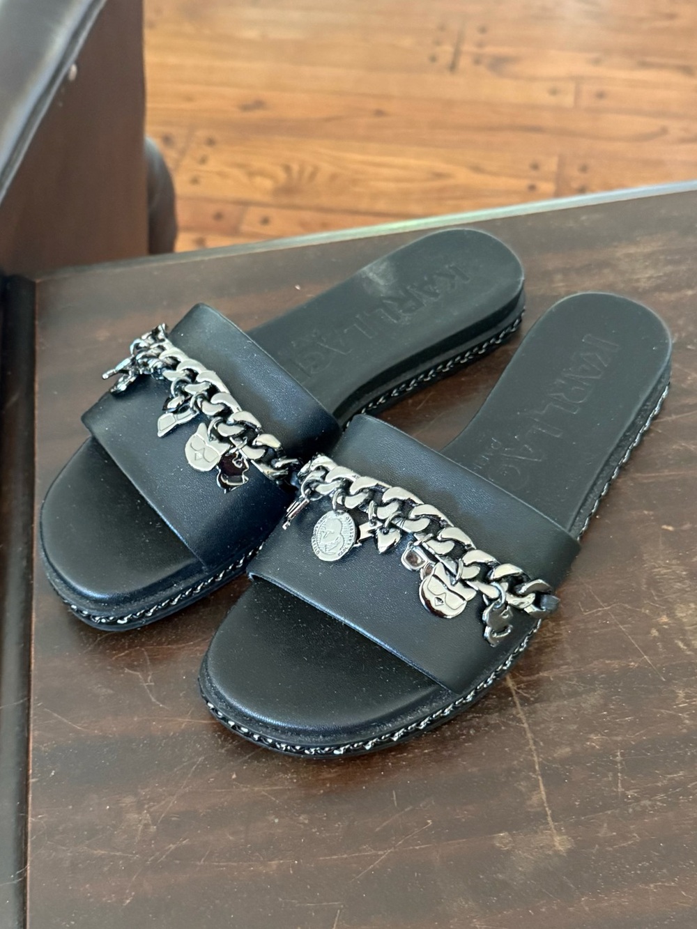 Karl Lagerfeld Sandals with Charms